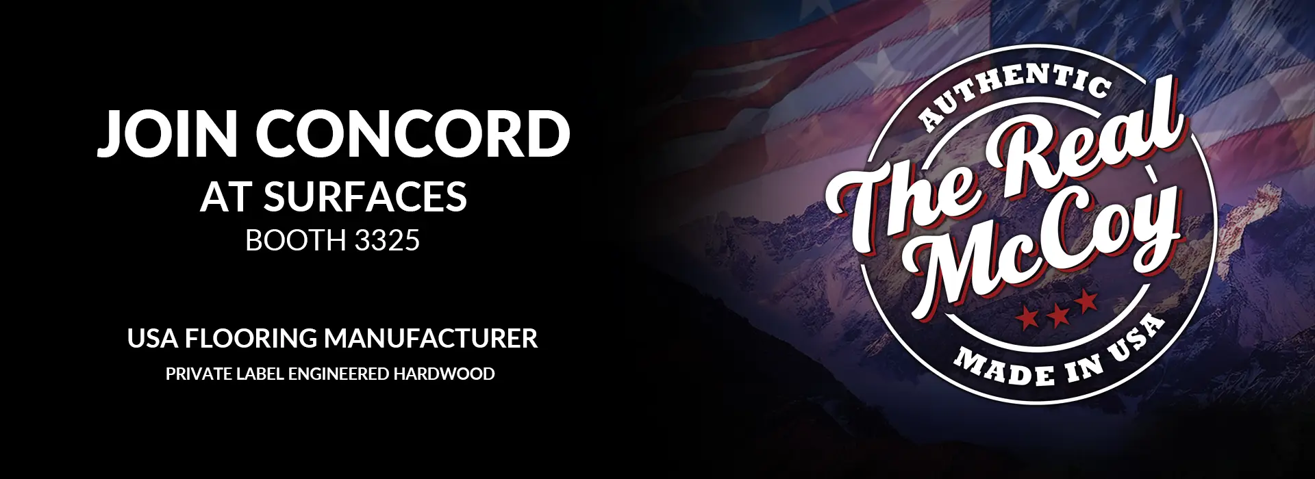 Join Concord TISE Surfaces 2025 - Booth 3325 | January 28 - 30, 2025 